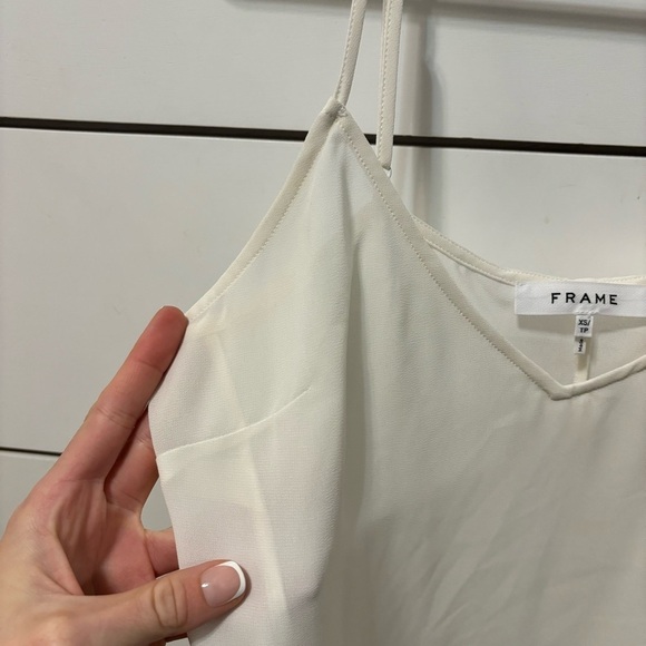 FRAME Shirred Keyhole Puff-Shoulder Top - Picture 13 of 13